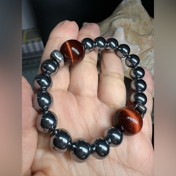 (JOEHANNA) TERAHERTZ  NATURAL STONES  BRACELET size 7” - Picture 9 of 11